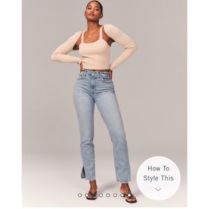 NWT Curve Love 90s Ultra High Rise Straight Jeans